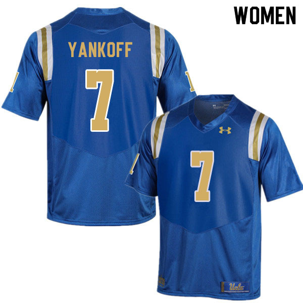 Women #7 Colson Yankoff UCLA Bruins College Football Jerseys Sale-Blue